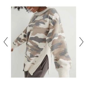 Aerie Oversized Camo Crewneck Sweatshirt - Women